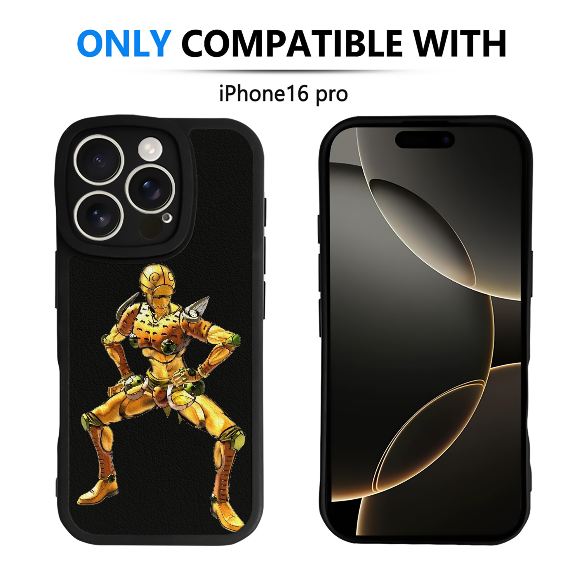 （画像用） ジョジョの奇妙な冒険 ジョルノ?ジョバァーナ JoJo's Bizarre Adventure Giorno Giovanna 【iPhone 16シリーズ対応】シリコンスマホケース（レザー調） 材質：シリコン
